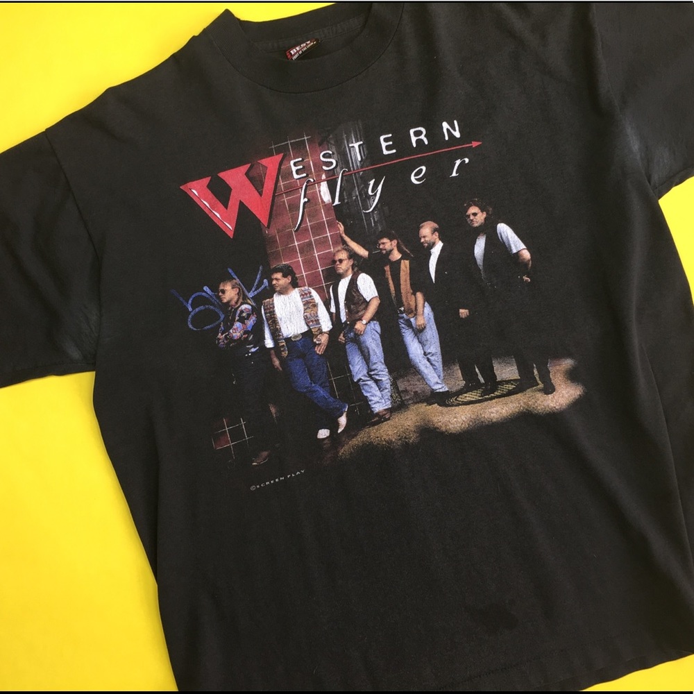 Band t shirt vintage Western Flyer concert shirt